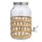 Hello Honey® 5.5qt. Glass Beverage Dispenser with Natural Woven Seagrass Sleeve